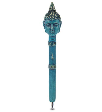 Planet Pens Blue Buddha Head Writing Pen - Ballpoint Pen for Kids and Adults