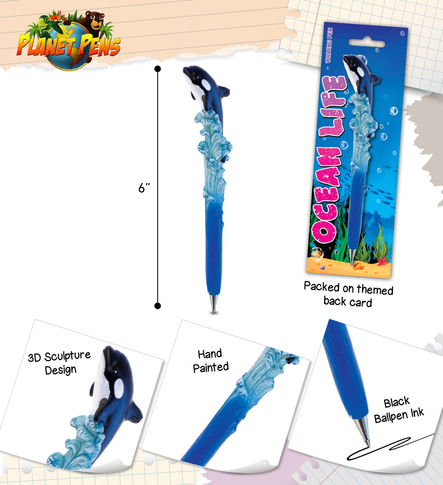 PLANET PEN - KILLER WHALE