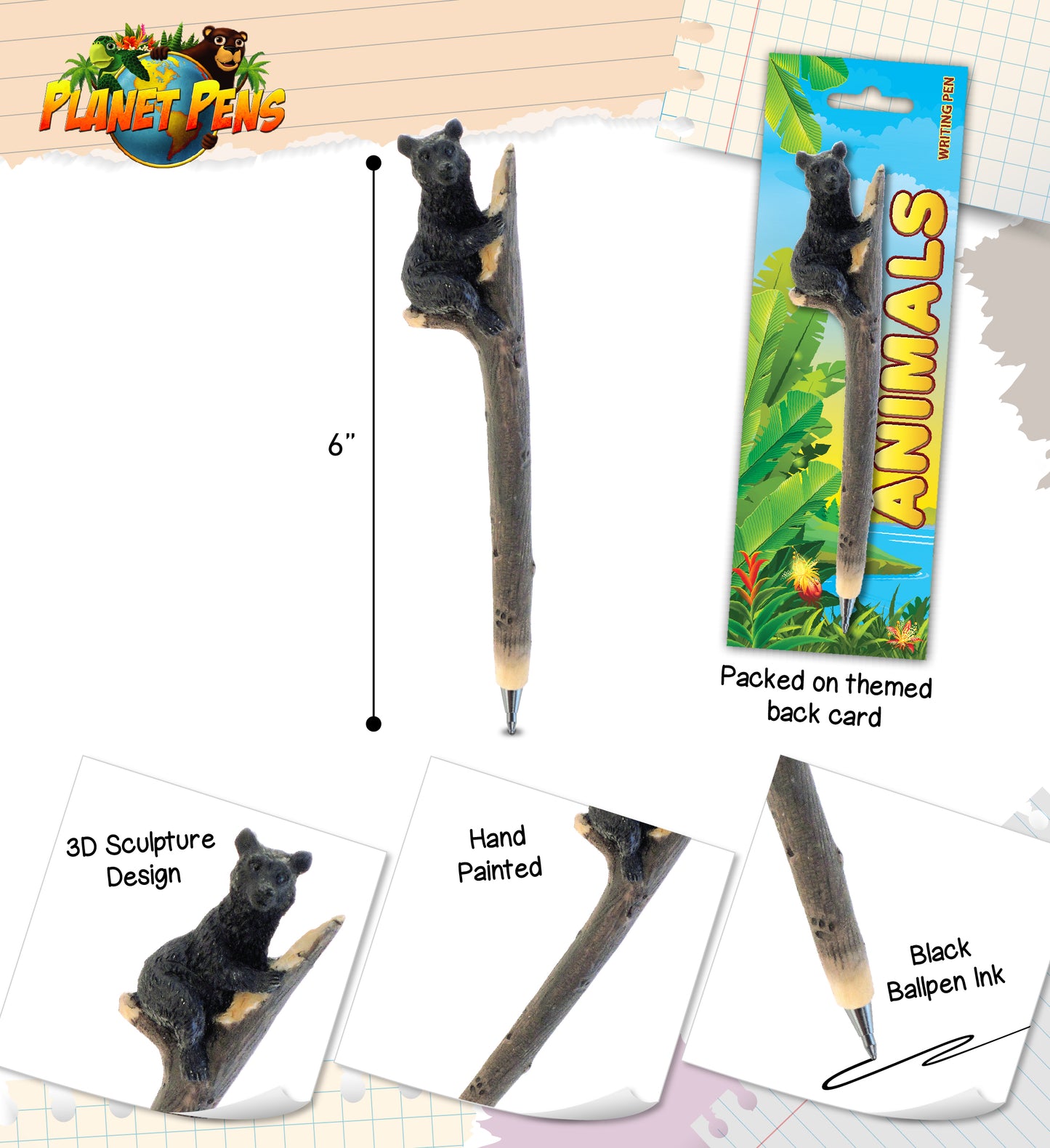 PLANET PEN - BLACK BEAR