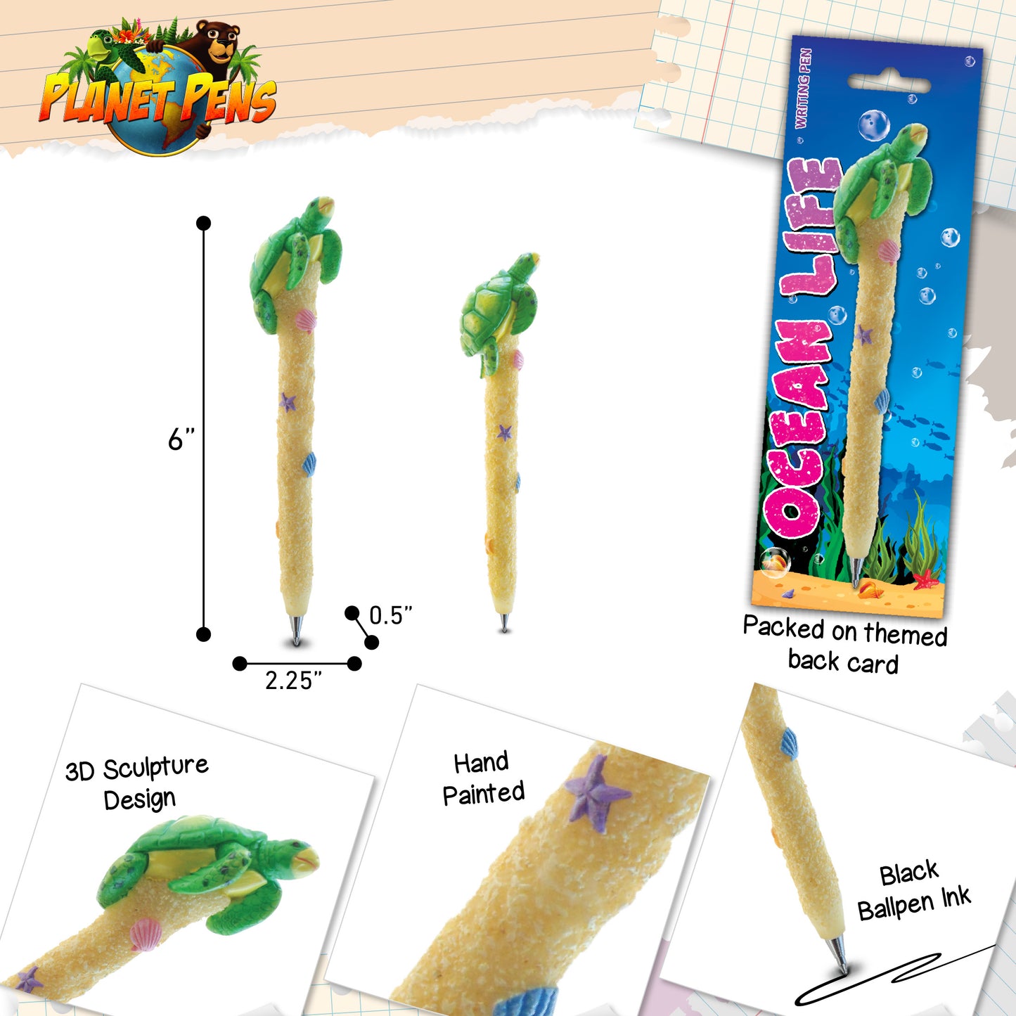 PLANET PEN - SEA-TURTLE