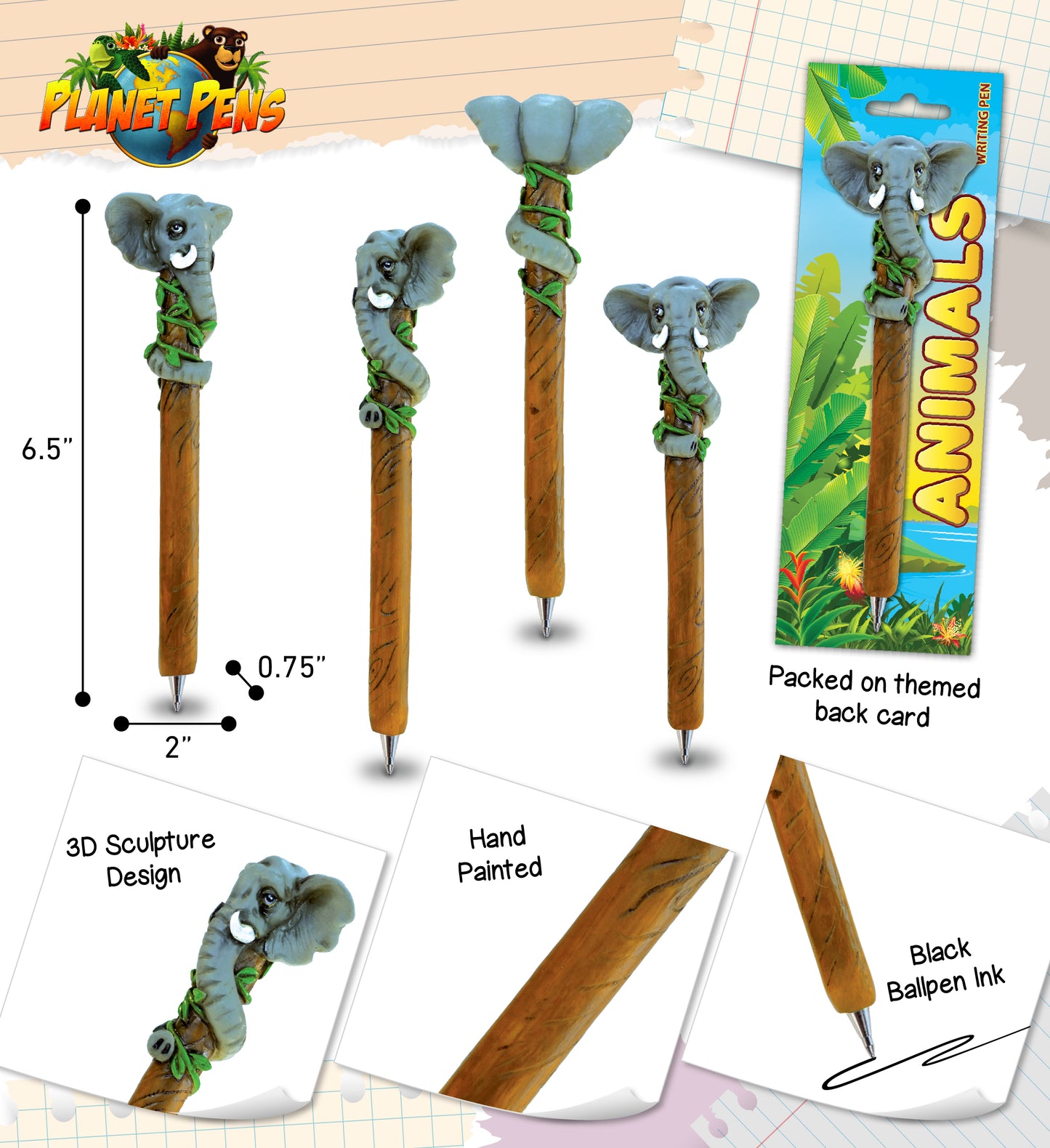 PLANET PENS - ELEPHANT