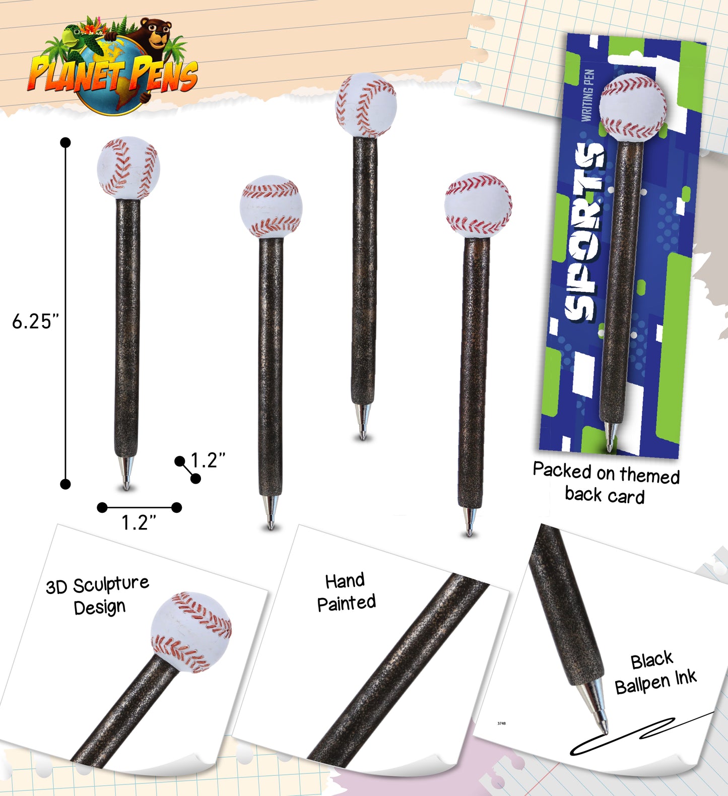 PLANET PEN - SPORTS - BASEBALL