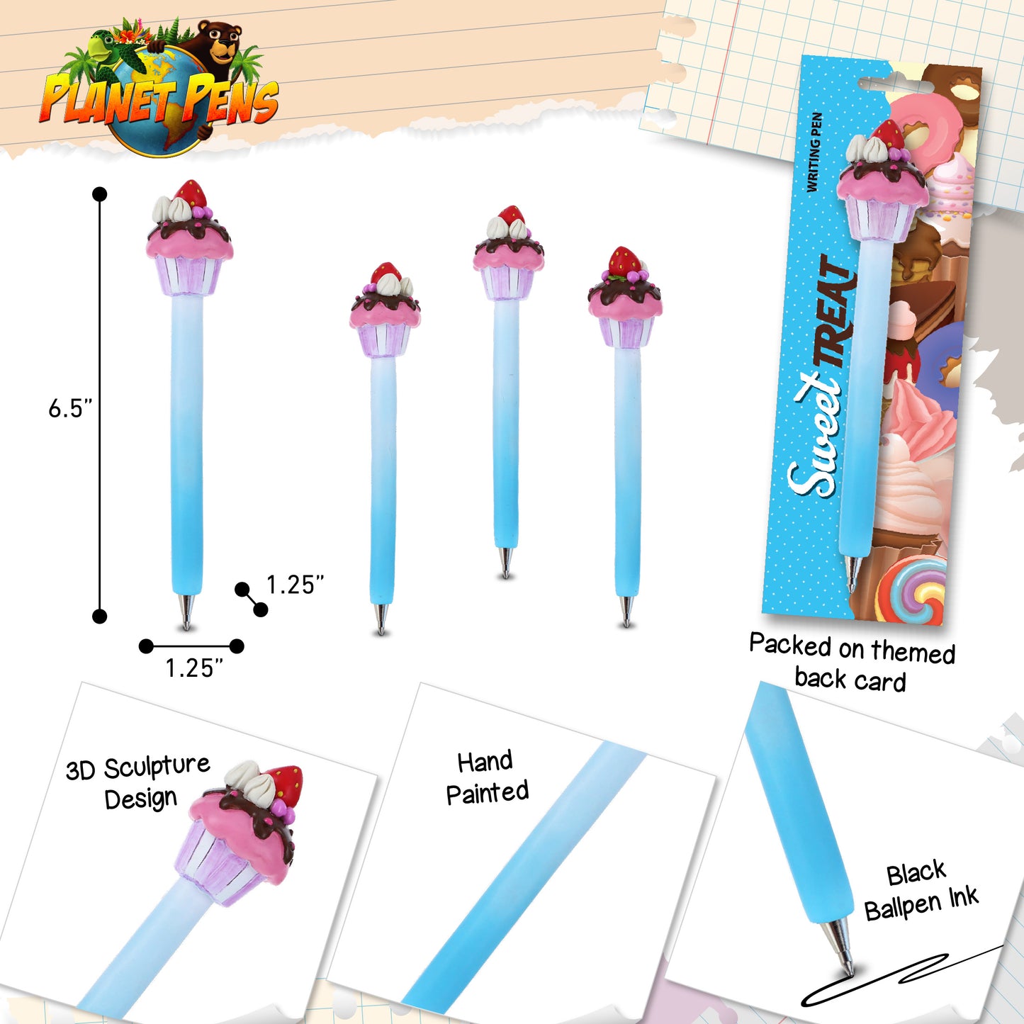PLANET PEN - SWEET TREAT - CUPCAKE