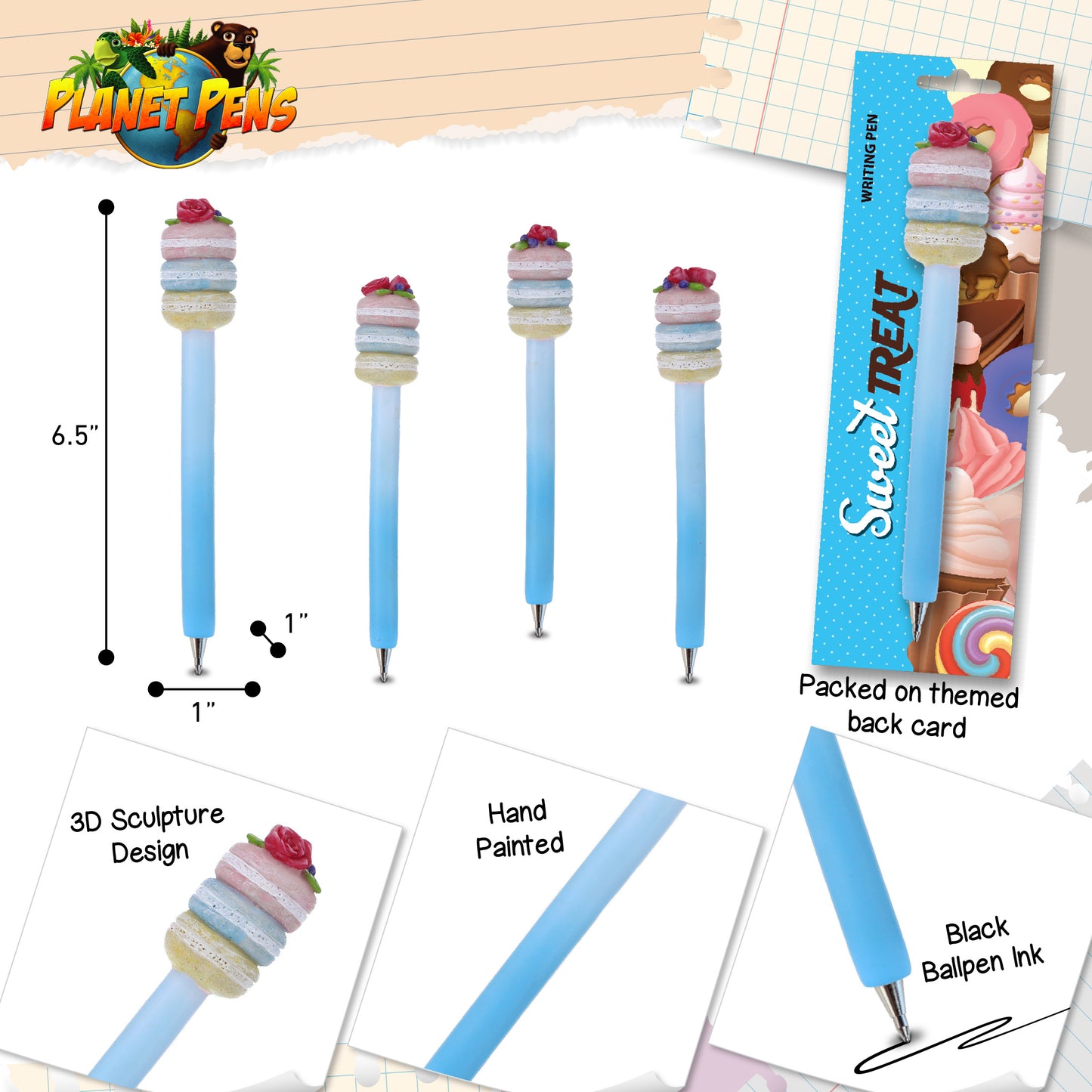 PLANET PEN - SWEET TREAT - MACARONS