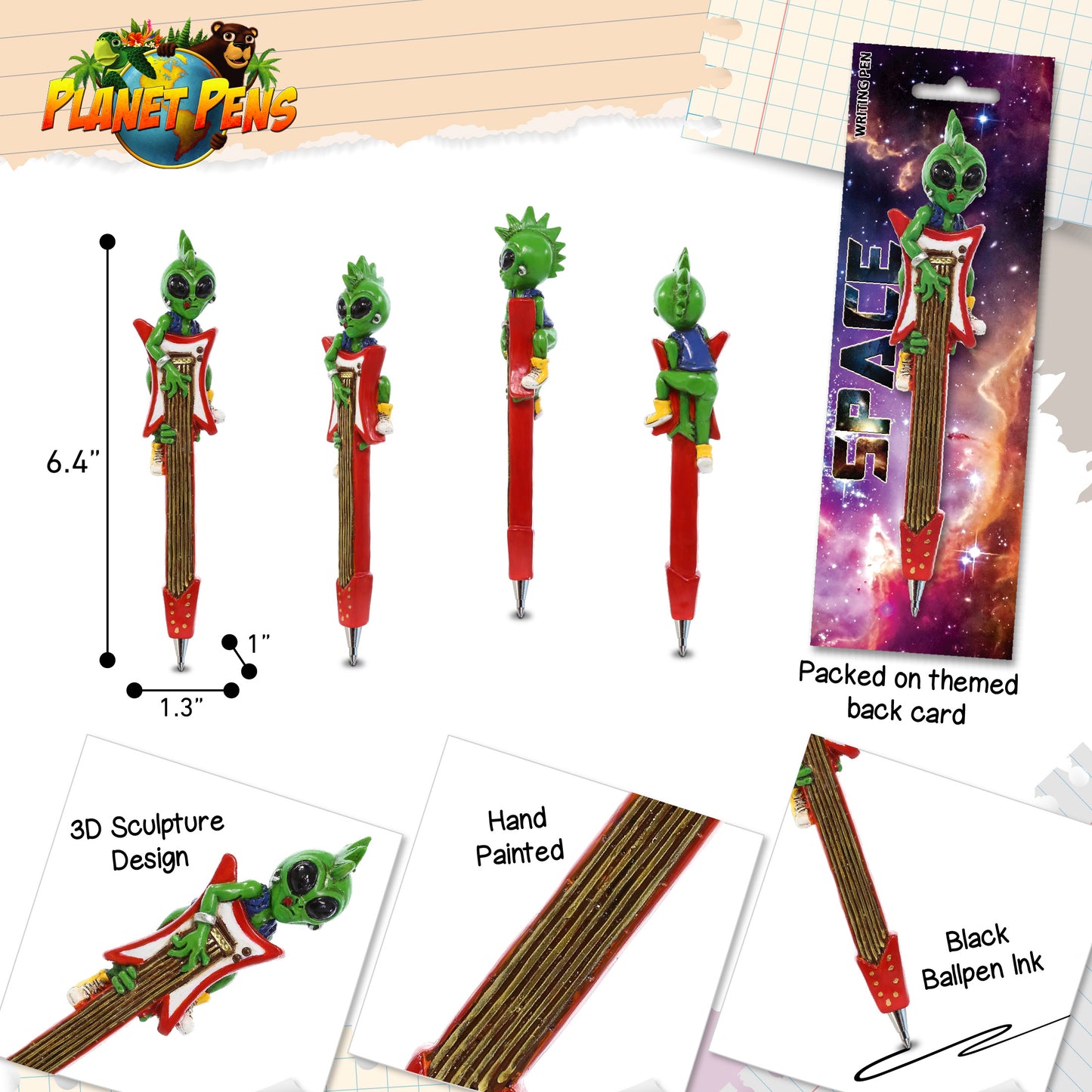 PLANET PEN - SPACE - PUNK ALIEN