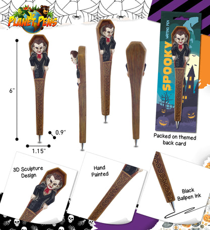 Planet Pens Vampire Writing Pen - Novelty Ballpoint Pens for Kids and Adults