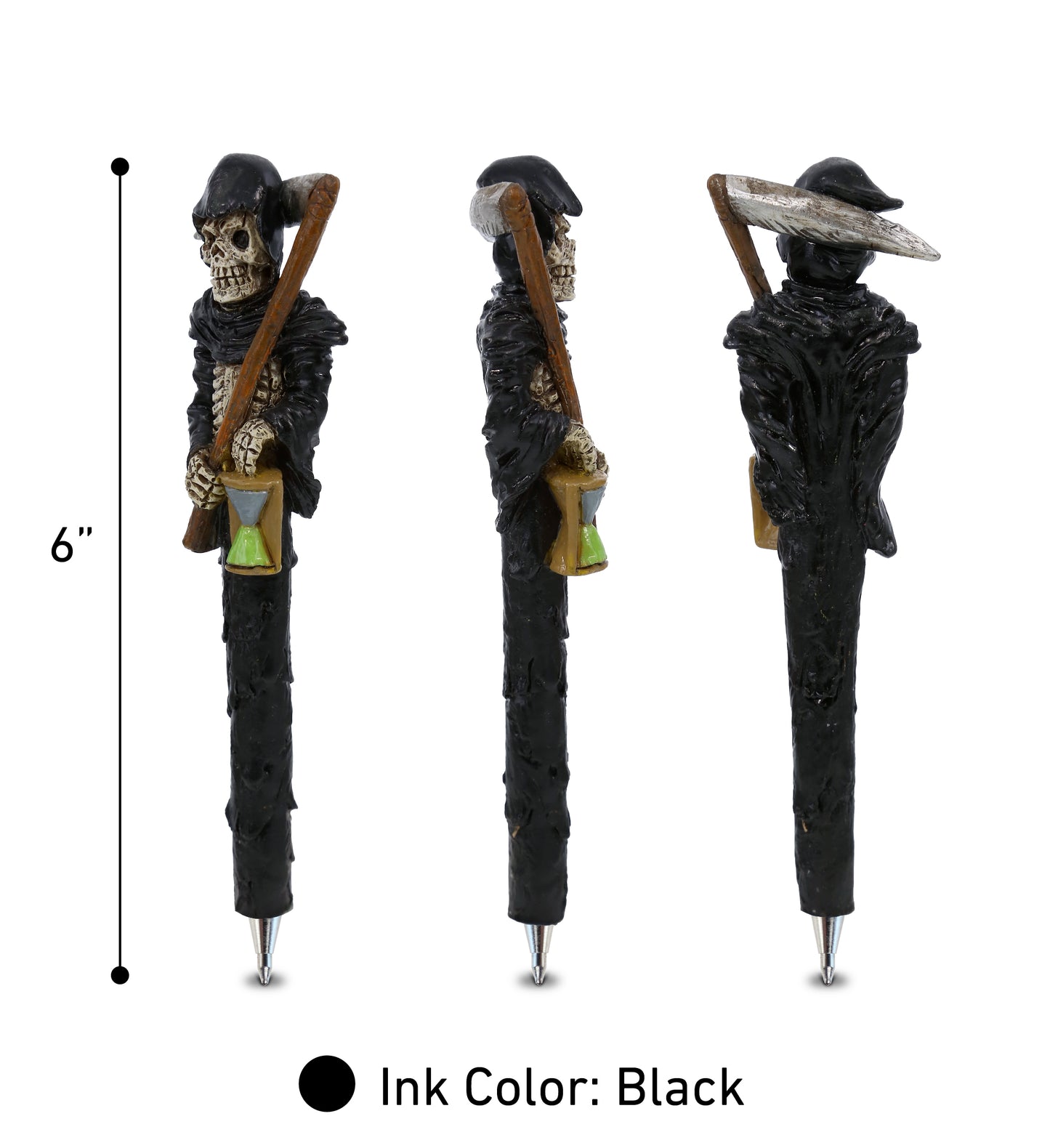 Planet Pens Spooky Soul Reaper Writing Pen - Ballpoint Pen for Kids and Adults