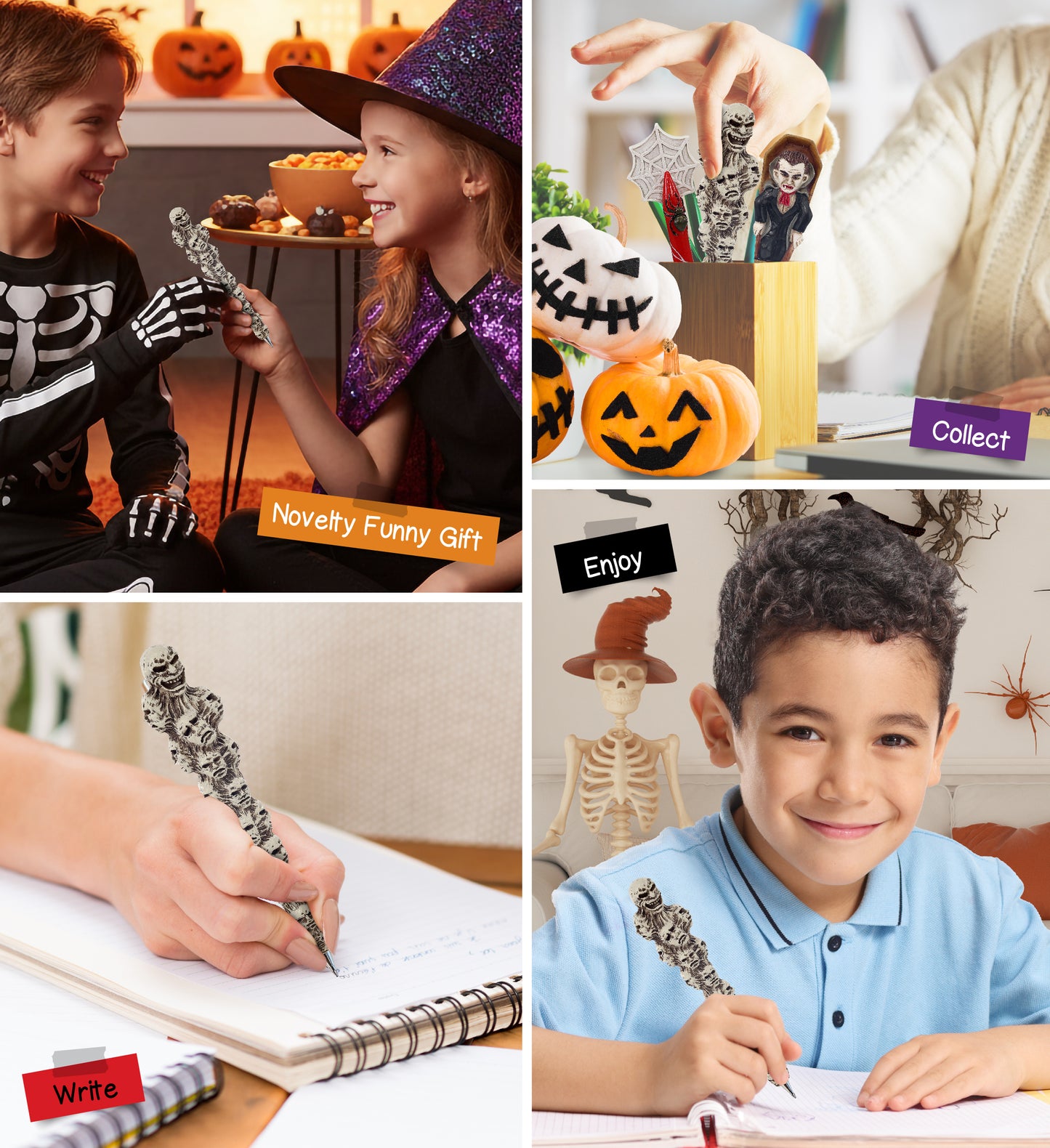Planet Pens Spooky Demon Souls Writing Pen - Ballpoint Pen for Kids and Adults