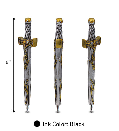 Planet Pens Medieval Sword Novelty Pen for School and Office Supplies - 6 Inch