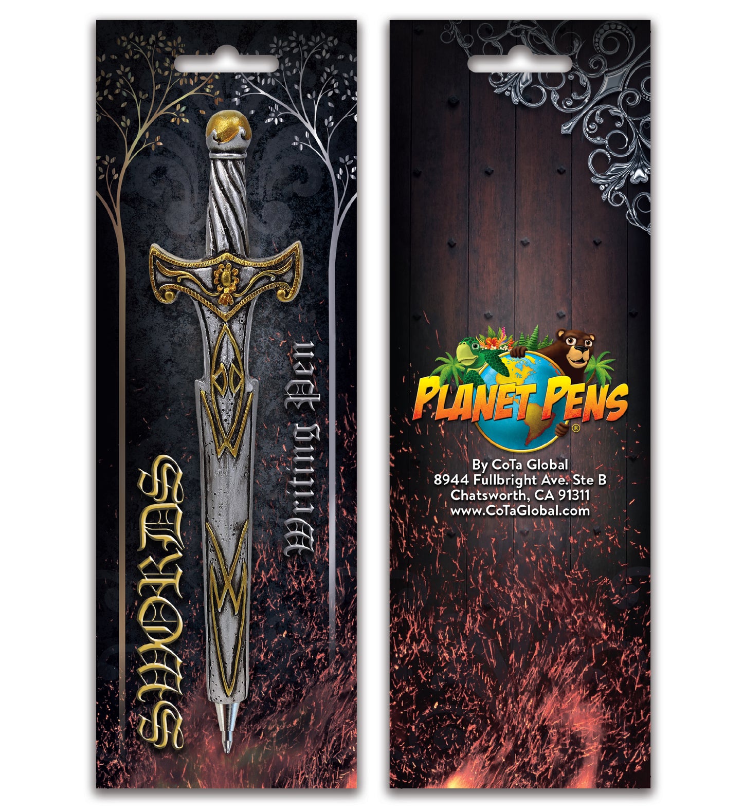 Planet Pens Medieval Sword Novelty Pen for School and Office Supplies - 6 Inch