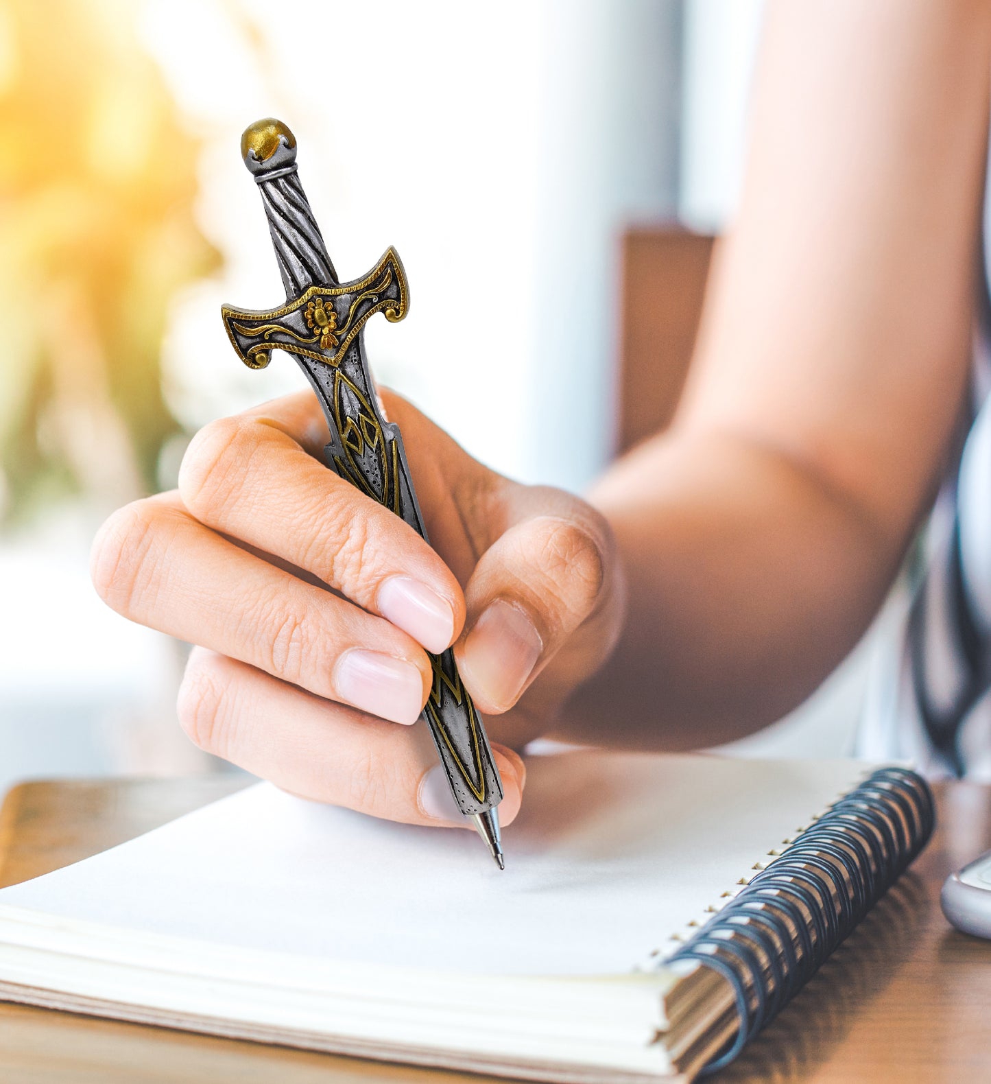Planet Pens Medieval Sword Novelty Pen for School and Office Supplies - 6 Inch