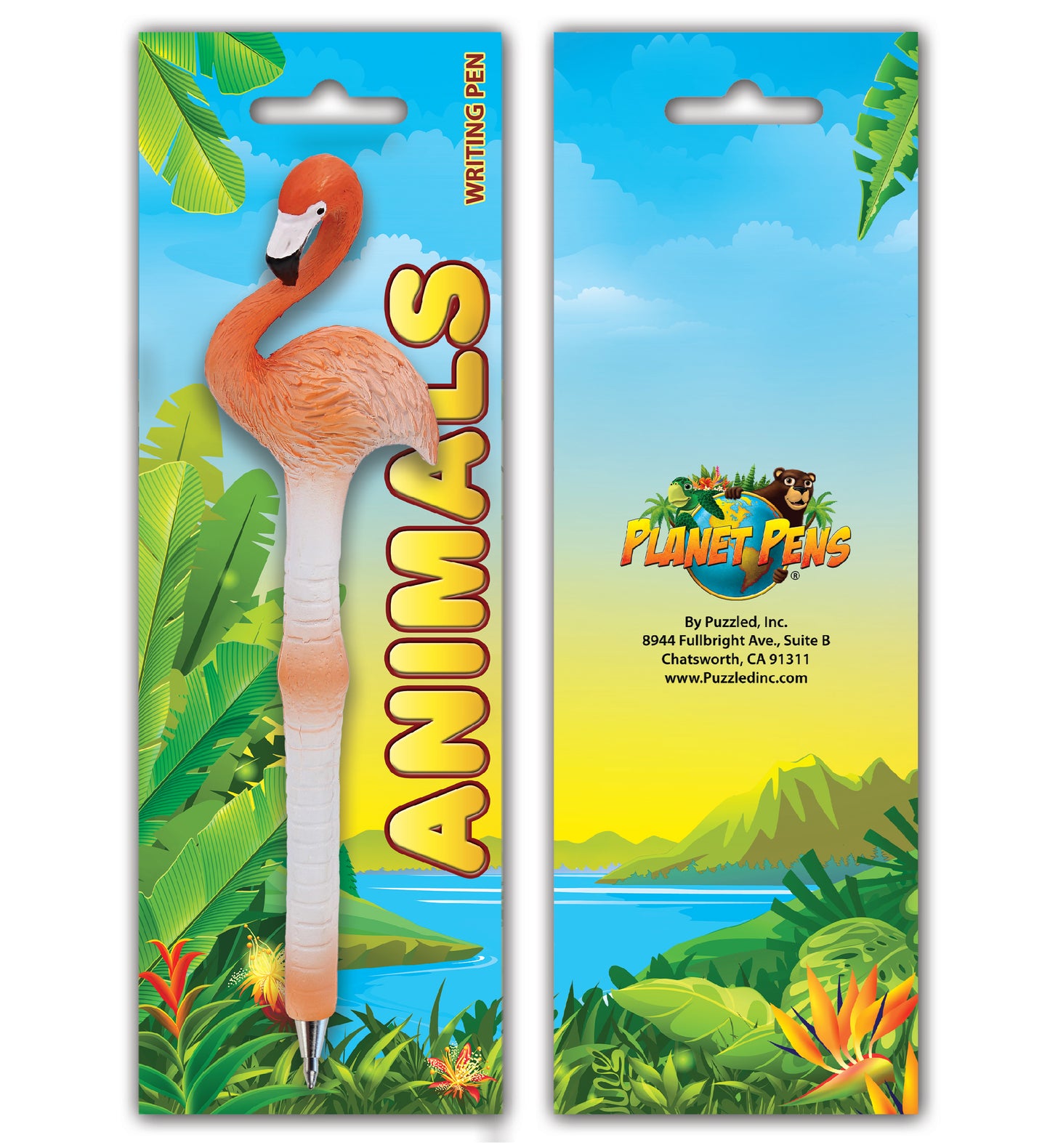 Planet Pens Flamingo Writing Pen - Novelty Ballpoint Pens for Kids and Adults