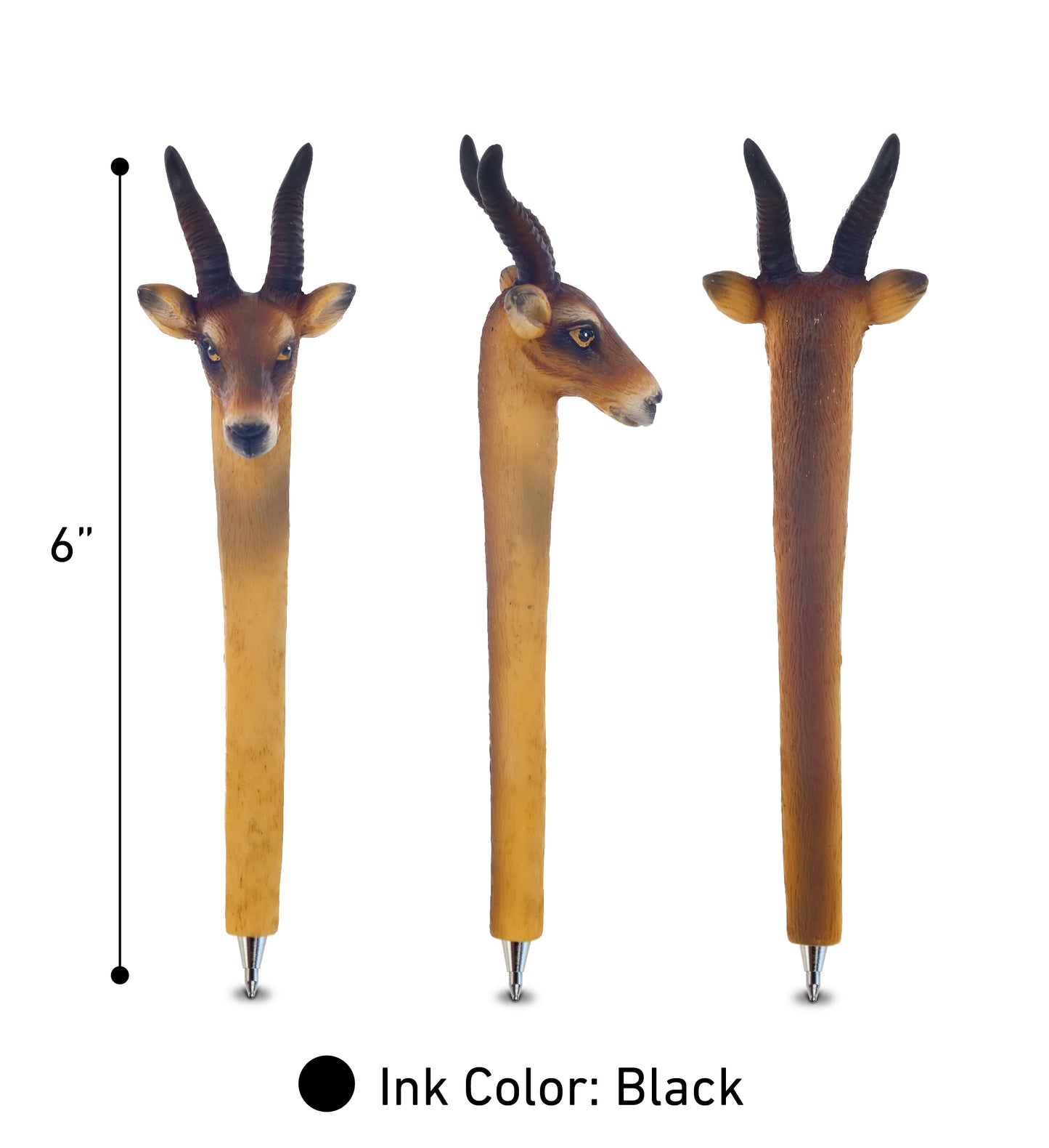 Planet Pens Antelope Writing Pen - Novelty Ballpoint Pen for Kids and Adults