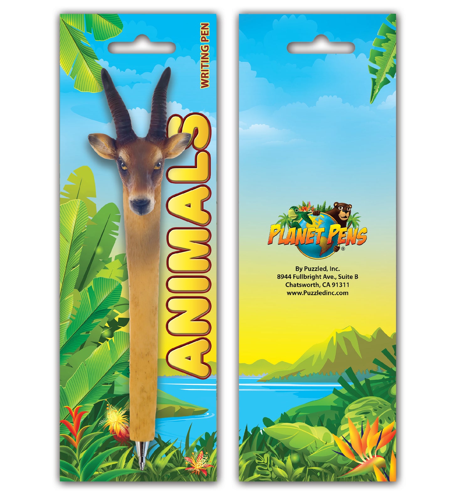 Planet Pens Antelope Writing Pen - Novelty Ballpoint Pen for Kids and Adults