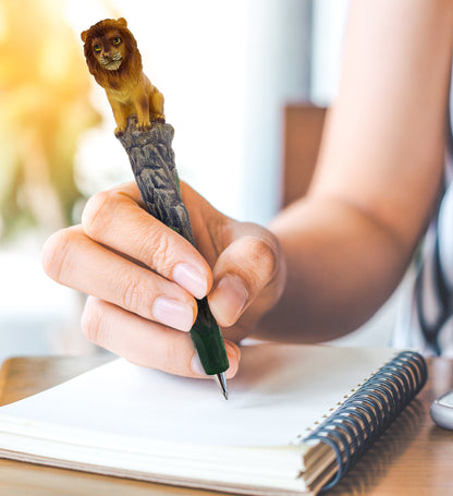 Planet Pens Lion Writing Pen - Cute Novelty Ballpoint Pens for Kids and Adults