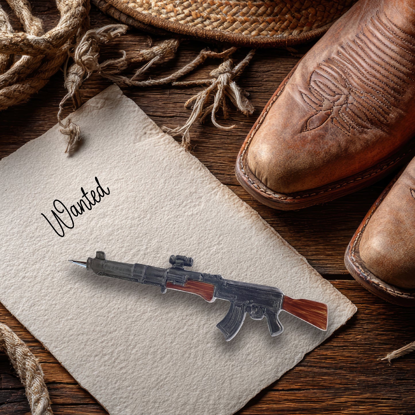 Planet Pens AK-47 Rifle Gun Writing Pen - Ballpoint Pens for Kids and Adults