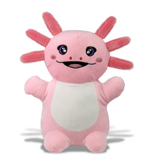 DolliBu Snug-Mooshies Standing Axolotl Stuffed Animal Plush Toy - 10 Inches