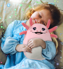 DolliBu Snug-Mooshies Axolotl Stuffed Animal Medium Huggable Plush Toy, 10 Inch