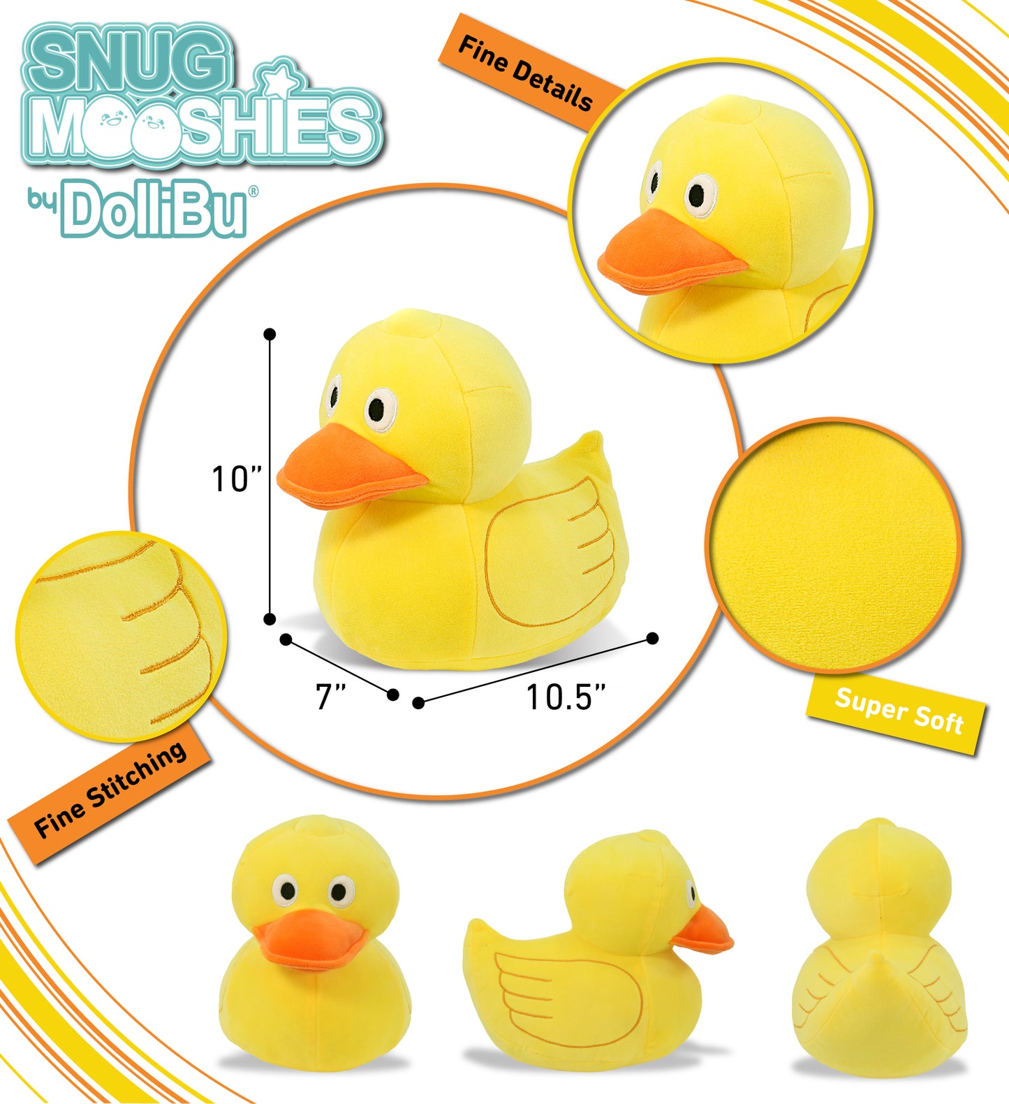 SNUG-MOOSHIES PLUSH - DUCK 10"
