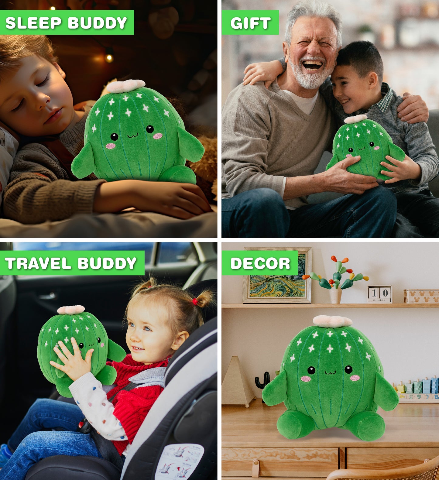 SNUG-MOOSHIES PLUSH - CACTUS 8"