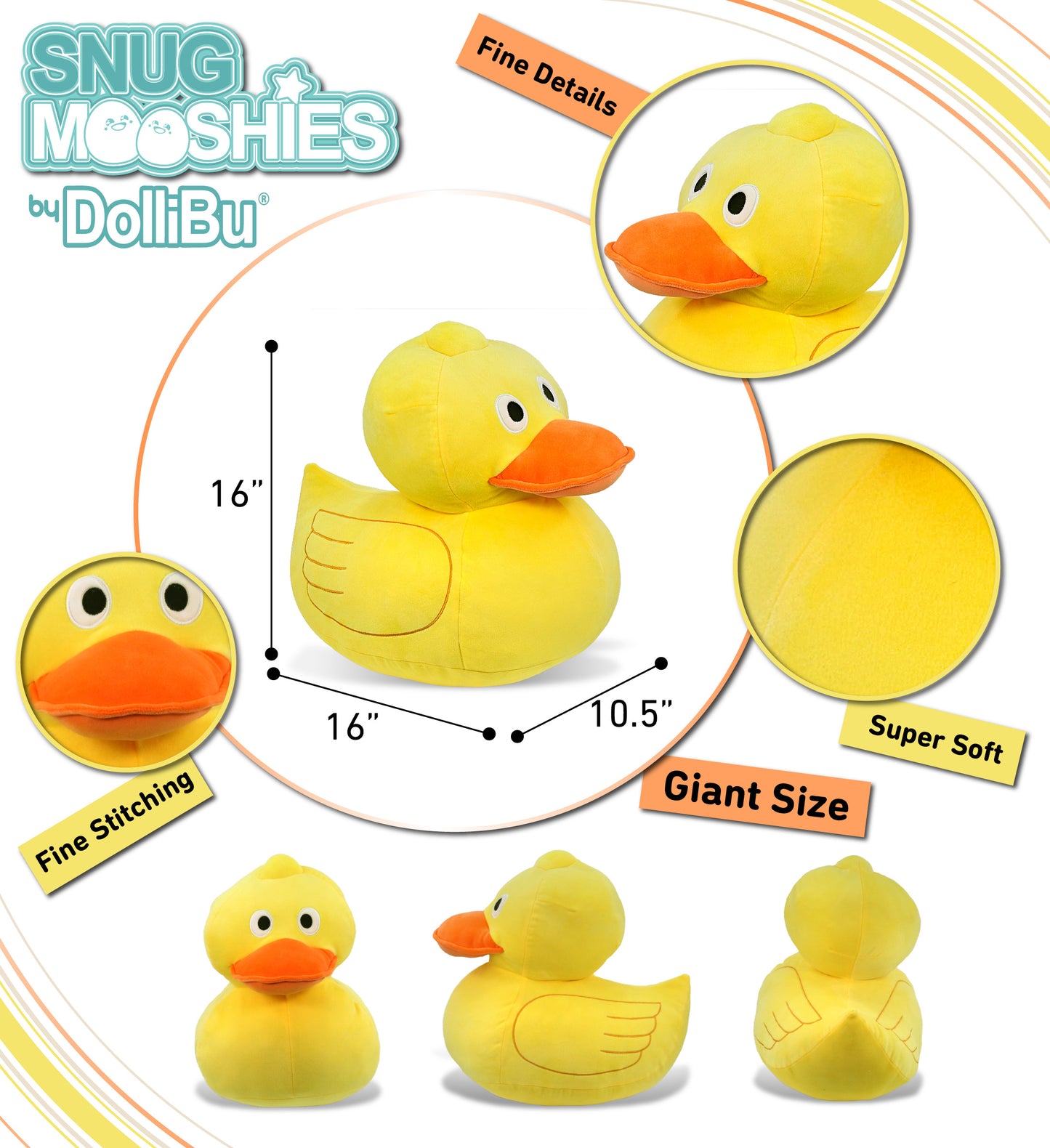 SNUG-MOOSHIES PLUSH - DUCK 16"