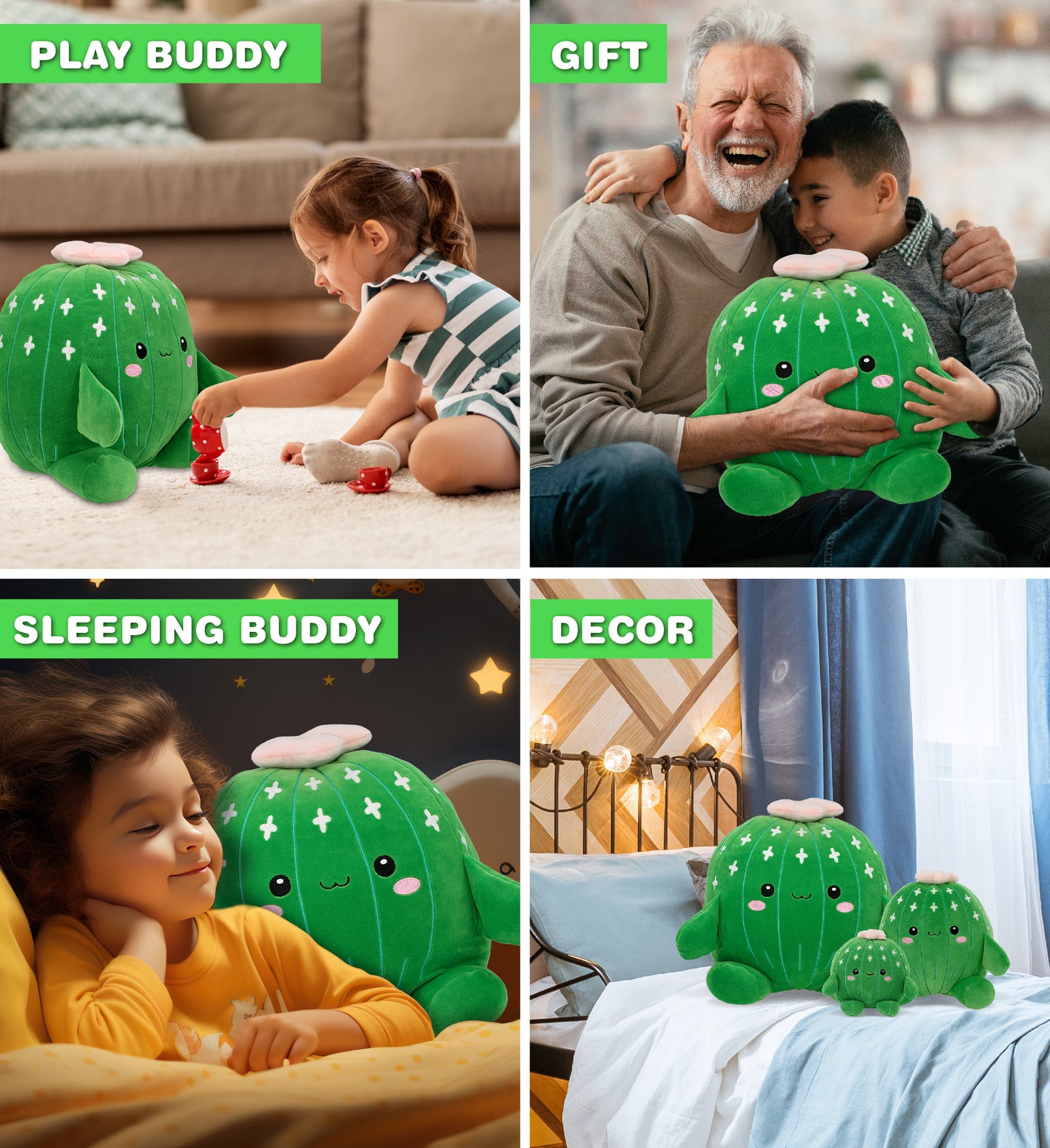 SNUG-MOOSHIES PLUSH - CACTUS 14"
