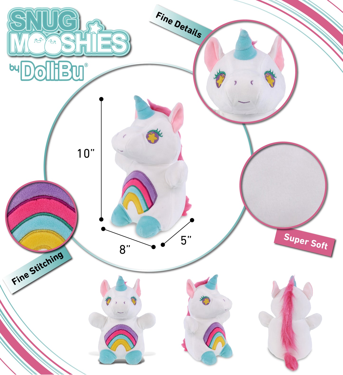 SNUG-MOOSHIES PLUSH - STANDING UNICORN