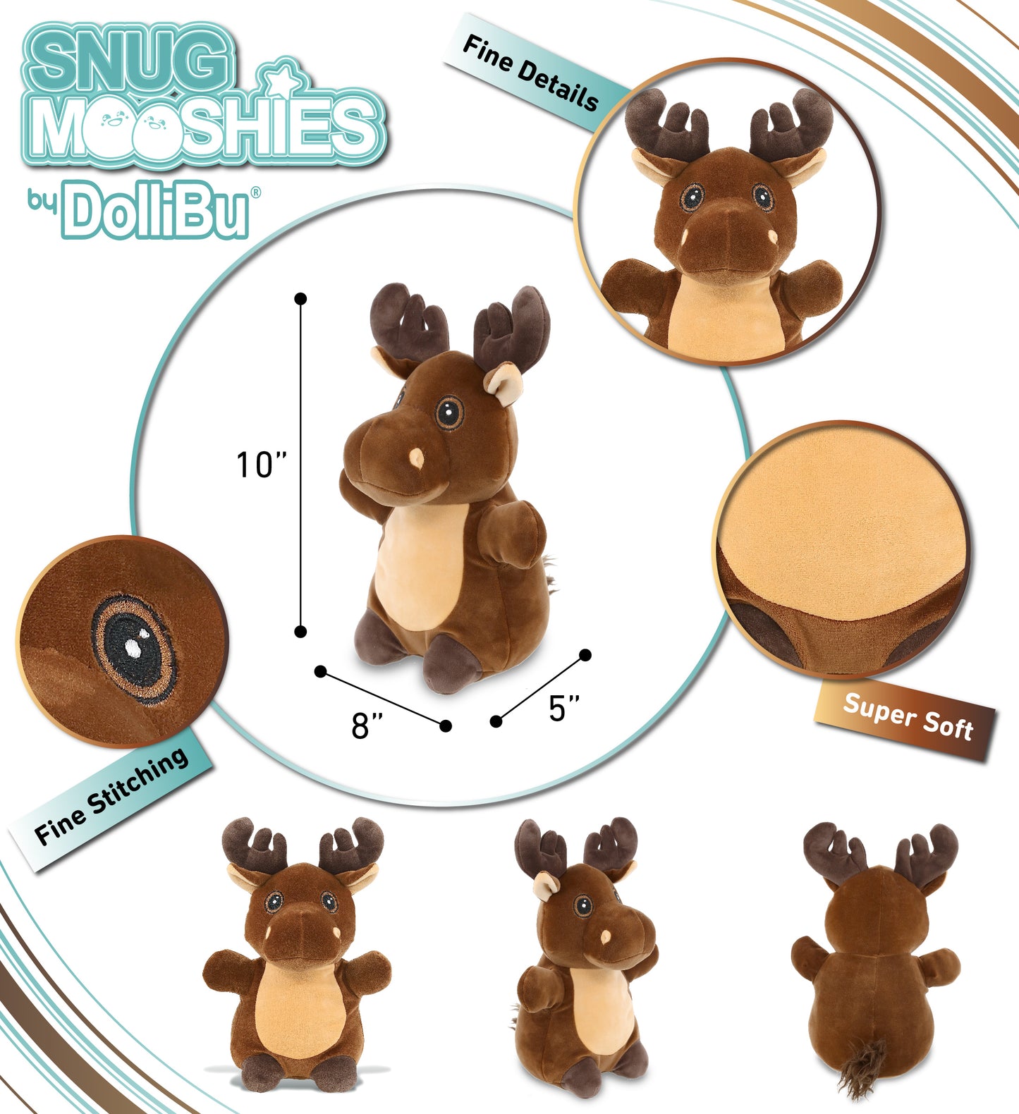 SNUG-MOOSHIES PLUSH - STANDING MOOSE