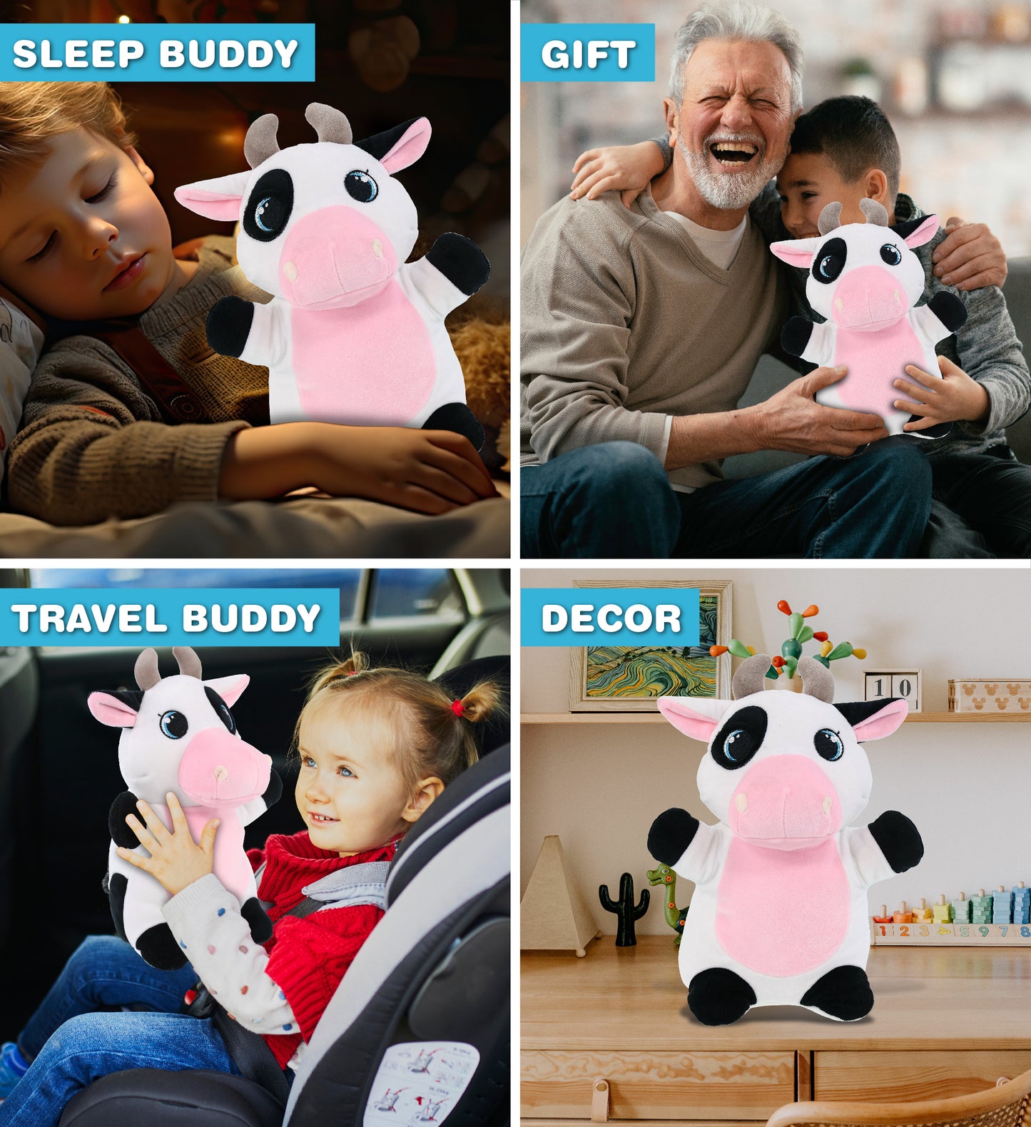 SNUG-MOOSHIES PLUSH - STANDING COW