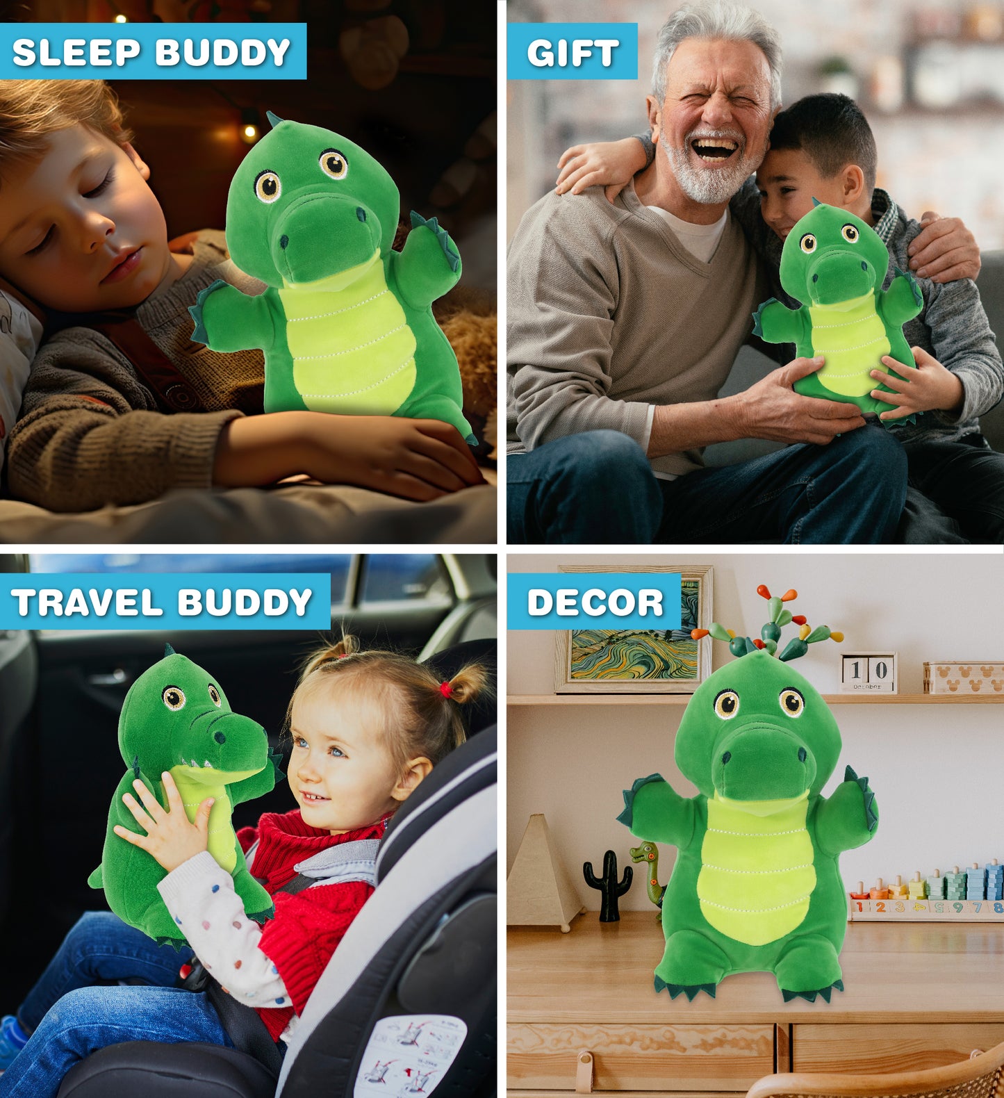SNUG-MOOSHIES PLUSH - STANDING ALLIGATOR
