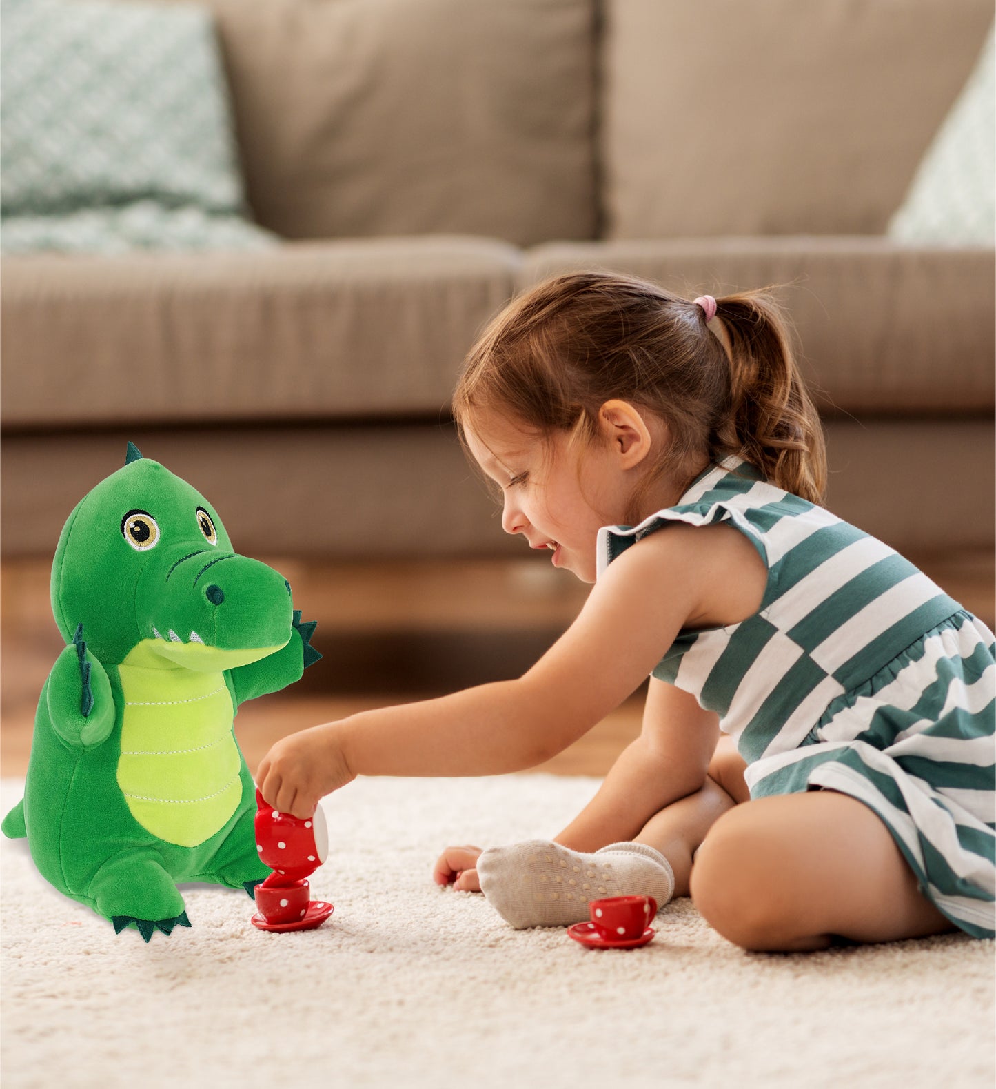 SNUG-MOOSHIES PLUSH - STANDING ALLIGATOR