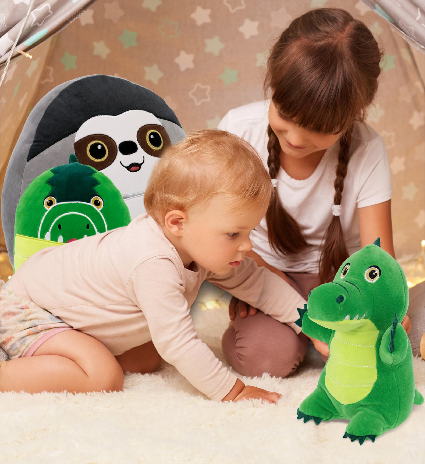 SNUG-MOOSHIES PLUSH - STANDING ALLIGATOR