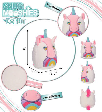 SNUG-MOOSHIES PLUSH - UNICORN 4"