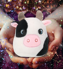 SNUG-MOOSHIES PLUSH - COW 4"