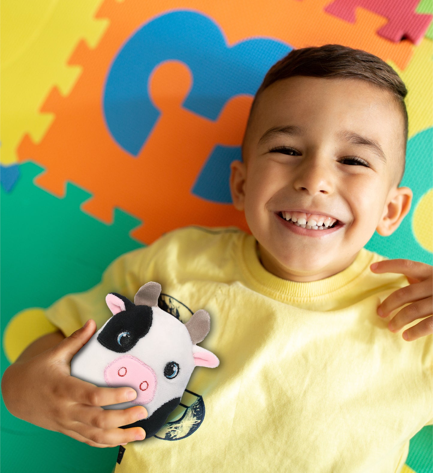 SNUG-MOOSHIES PLUSH - COW 4"