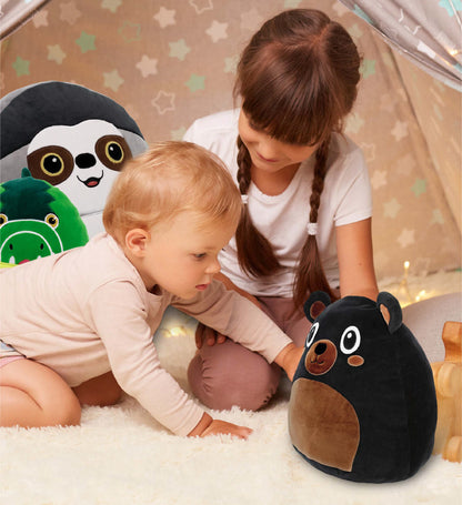 SNUG-MOOSHIES PLUSH - BLACK BEAR 10"