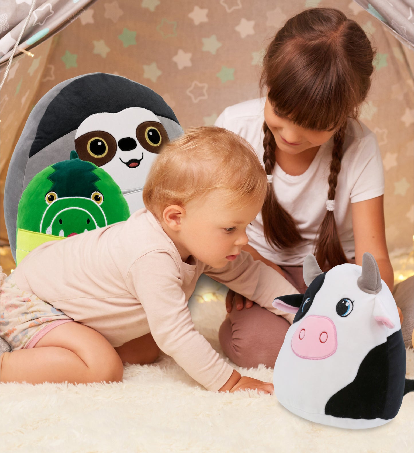 SNUG-MOOSHIES PLUSH - COW 10"