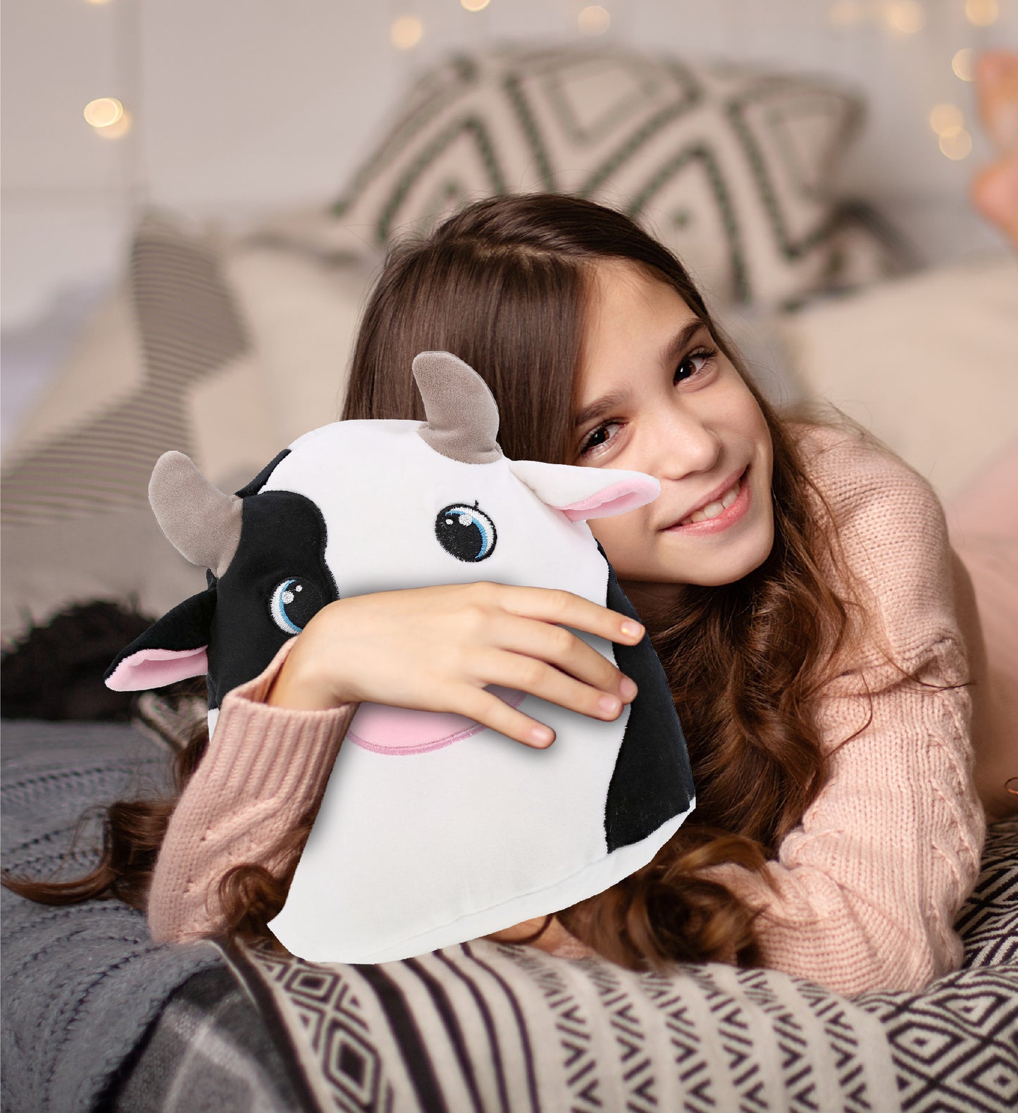 SNUG-MOOSHIES PLUSH - COW 10"