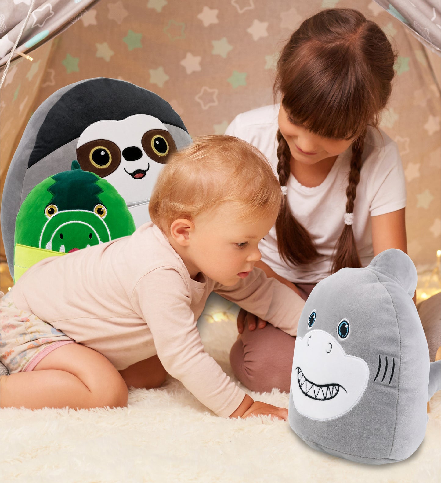 SNUG-MOOSHIES PLUSH - SHARK 10"