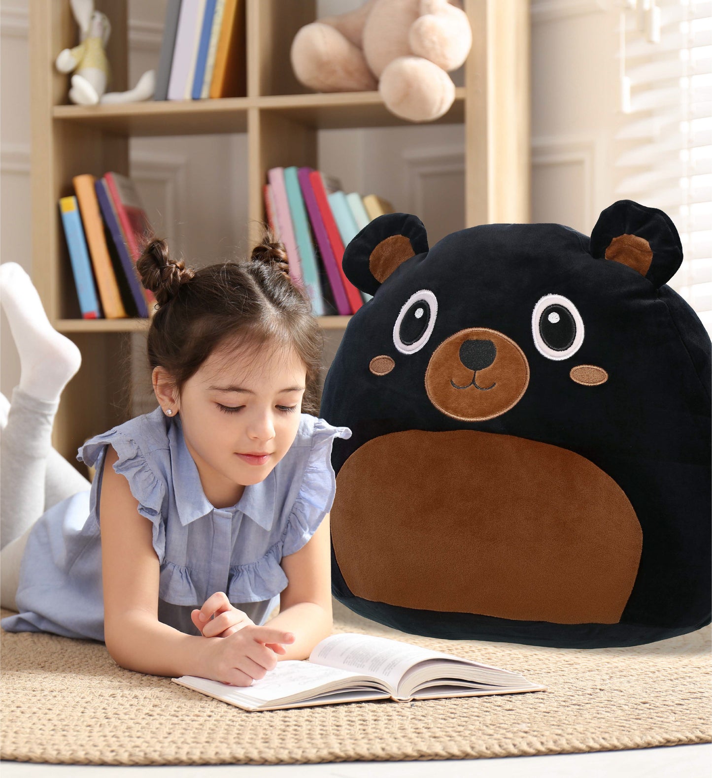 SNUG-MOOSHIES PLUSH - BLACK BEAR 17"