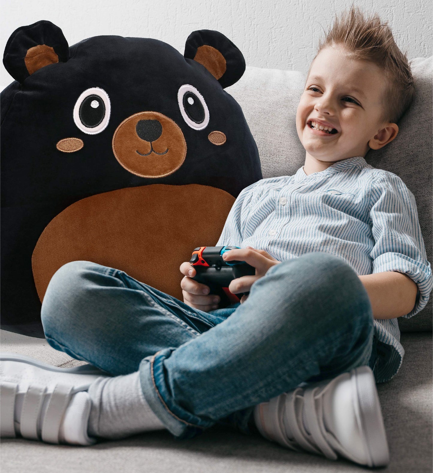 SNUG-MOOSHIES PLUSH - BLACK BEAR 17"