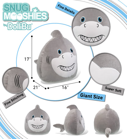 SNUG-MOOSHIES PLUSH - SHARK 17"