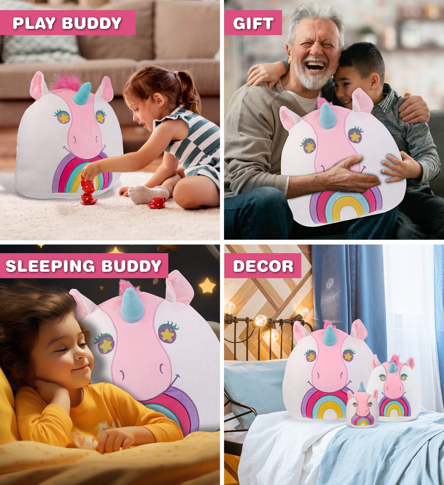 SNUG-MOOSHIES PLUSH - UNICORN 17"
