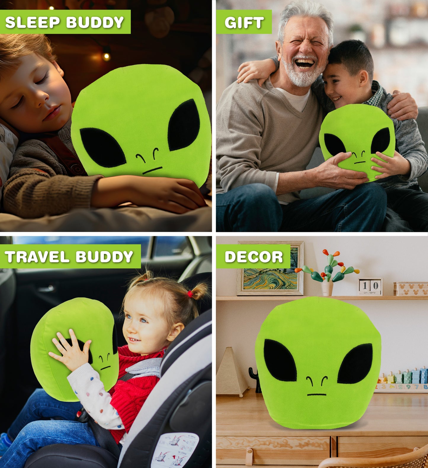 SNUG-MOOSHIES PLUSH - ALIEN 10"