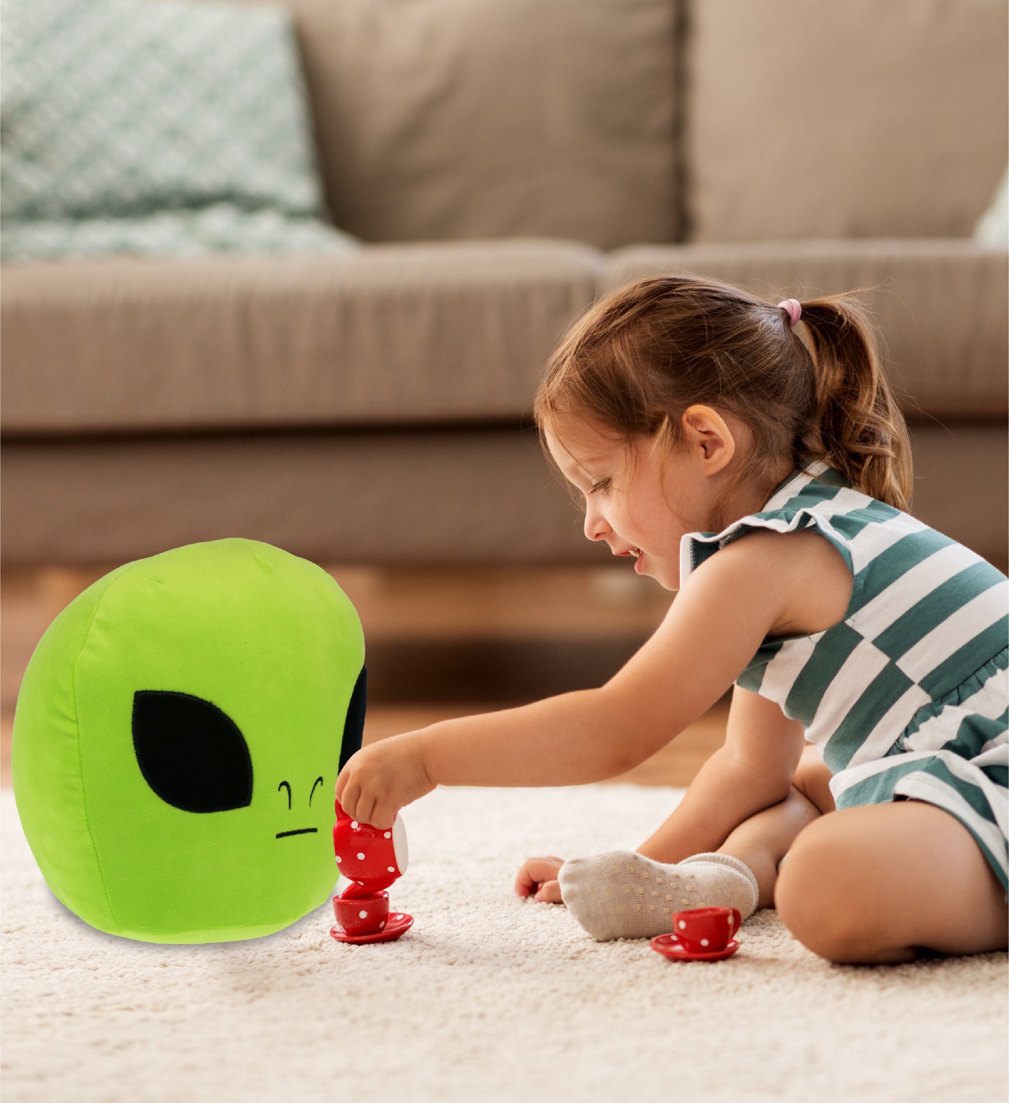 SNUG-MOOSHIES PLUSH - ALIEN 10"
