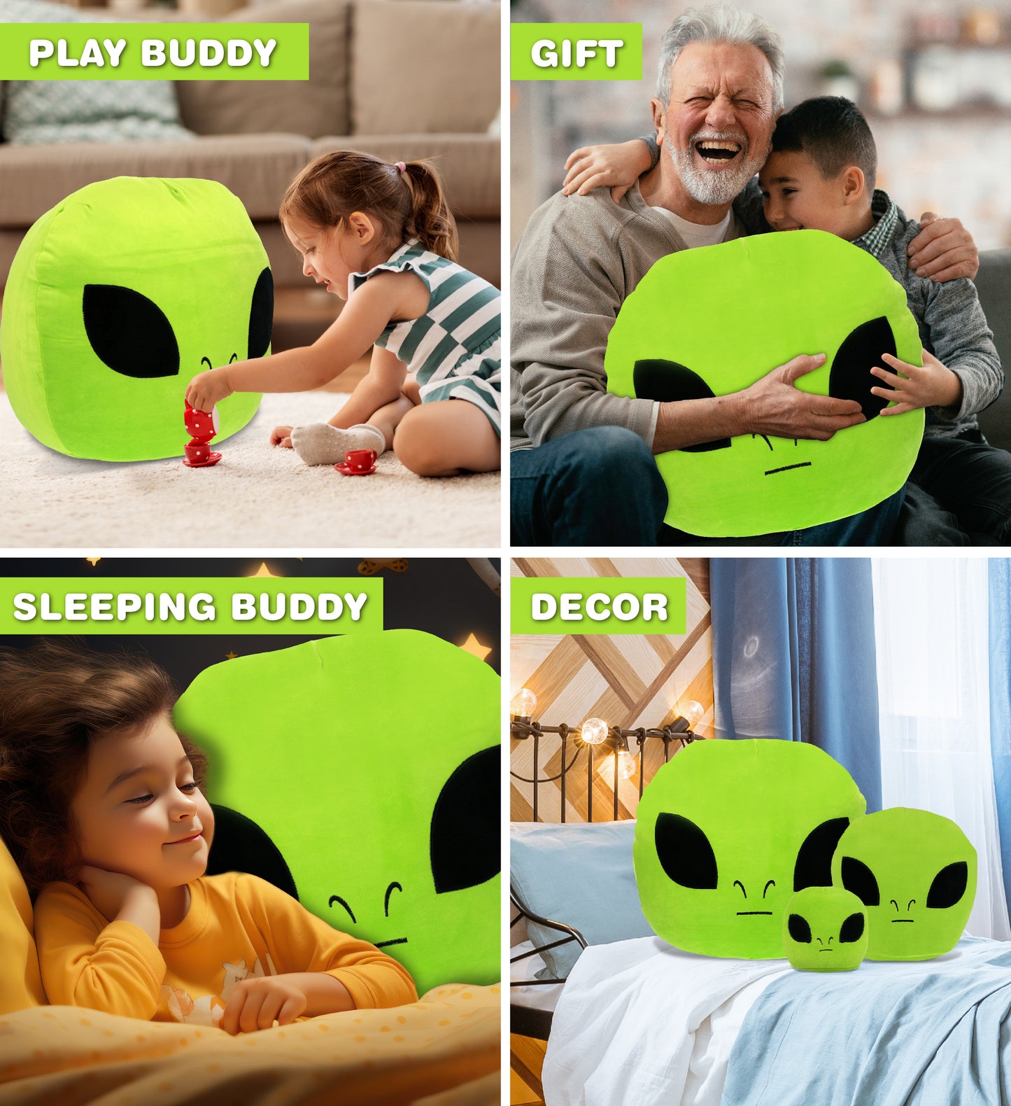 SNUG-MOOSHIES PLUSH - ALIEN 17"