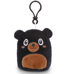 SNUG-MOOSHIES PLUSH CLIPS - BLACK BEAR