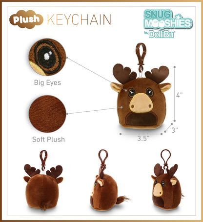 SNUG-MOOSHIES PLUSH CLIPS - MOOSE