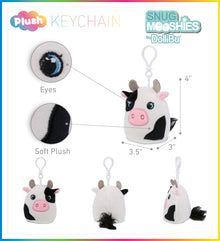 SNUG-MOOSHIES PLUSH CLIPS - COW