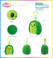 SNUG-MOOSHIES PLUSH CLIPS - SEA TURTLE